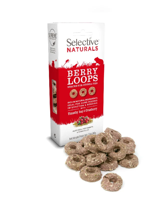 SELECTIVE NATURALS Berry Loops, s livadnom mačicom i brusnicom, 80 g