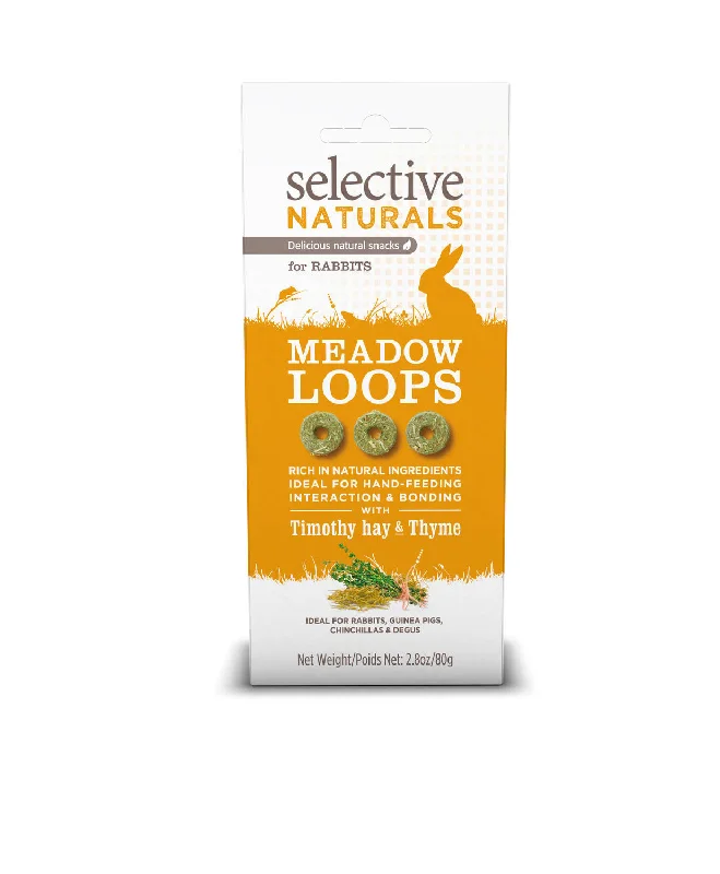 Selective Naturals Meadow Loops Rabbit Treats 80g