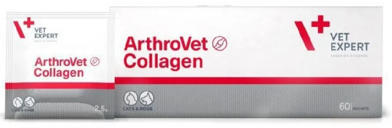 VETEXPERT ArthroVet Collagen II Suplimente câini şi pisici, 2,5gx60 plicuri