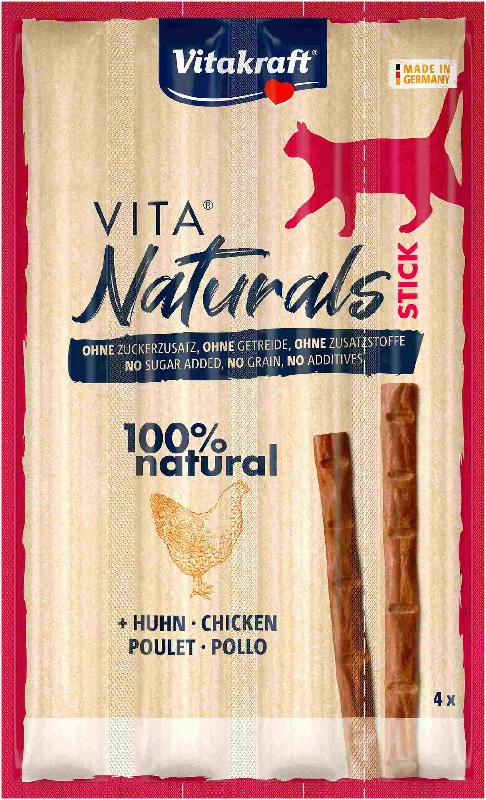 VITAKRAFT Cat sticks Vita Naturals, poslastica za mačke, Piletina 4x5g