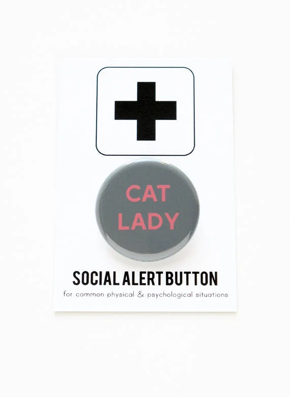 WORD FOR WORD | Cat Lady Button